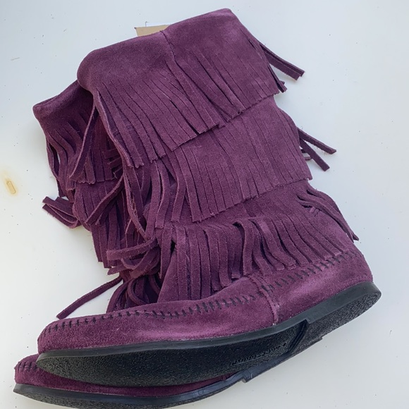 AUTH NIB MINNETONKA 1632F IN RARE PLUM COLOR - Picture 7 of 13